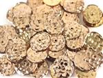 Vintage French Sequin 12MM Round / Gold