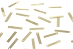 Sequin, Rectangle, Vintage, 16.8MM, Light Gold