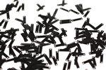 Sequin, Vintage, Rectangle, 9.5MM, Black