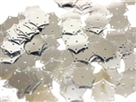 Sequin, Vintage, French, 16MM, Hexagon, Silver