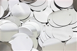 Sequin, Round, 24MM, Vintage, 1.8MM Top Hole, Silver