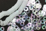 Sequin, Vintage, French, Sequin, 8MM, Sprocket, Crystal AB