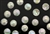 Vintage French Sequin 10MM Faceted Round / Ivory AB