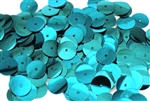 Sequin, Round, 12MM, Vintage, Flat, Center Hole, Teal Green
