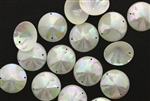 Sequin, Vintage, French, Cone, 15.25MM, Dark Ivory AB