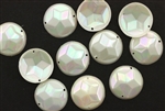 Sequin, Vintage, French, 5.5MM, Faceted Dome, Dark Ivory AB