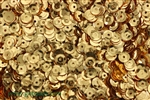 Sequin, 6MM, Cupped, Round, Vintage, 1MM Center Hole, Dark Gold