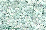 Sequin, Round, 5MM, Cupped, Vintage, 1MM Center Hole, Light Blue Iris