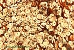 Sequin, Round, 5MM, Cupped, Vintage, 1MM Center Hole, Dark Gold