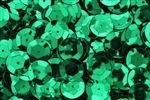 Sequin, 12MM, Cupped, Vintage, Round, 1.5MM Center Hole, Kelly Green