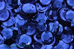 Sequin, 12MM, Cupped, Vintage, Round, 1.5MM Center Hole, Royal Blue