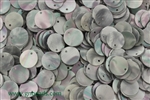 Sequin, Round, 10MM, Vintage, 1.5MM Top Hole, Pearl Gray