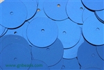 Sequin, Round, 20MM, Vintage, 1.8MM Center Hole, Medium Blue
