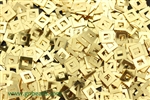 Sequin, Square, Vintage, 6MM, Gold