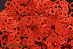 Sequin, Square, Vintage, 6MM, Red
