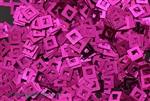 Sequin, Square, Vintage, 6MM, Fuchsia