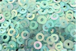 Sequin, Ring, 8MM, Vintage, Clear Aqua Iris