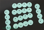 Sequin, Vintage, 4 Connected 8MM Round, Turquoise Blue