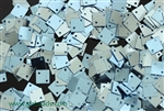 Sequin, Square, Vintage, 6MM, Ice Blue