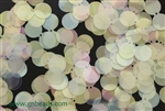 Sequin, Double 8MM Round, Vintage, 16MM, Crystal Iris