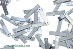 Sequin, Rectangle, Vintage, 16.5MM, Gunmetal