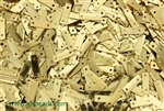Sequin, Rectangle, Vintage,  9.5MM, Gold