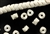 Snake Beads / Vintage Czechoslovakian,5MM White