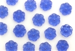 Vintage Sew On Beads / Flower 10MM Royal Blue