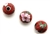 Cloisonne Beads,Vintage / Large Hole Round 16MM Red
