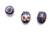 Cloisonne Beads,Vintage / Barrel 12MM Dark Blue