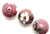 Cloisonne Beads,Vintage / Round 20MM Lilac