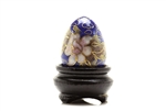 Cloisonne Egg,Vintage / 25MM Dark Blue