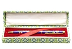 Cloisonne Pen,Vintage / 133MM Dark Blue