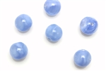 Bead, Czech, Vintage, Glass, "Silk" Lampwork Beads, 9MM, Light Blue