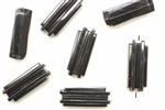Bead, German Acrylic, Vintage, 25MM, Rectangle, Black