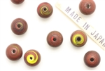 Bead, 10MM, Round, Lampwork, Vintage Japanese, Mixed Color