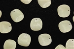 Bead, German Acrylic, Vintage, 14MM, Shell, Off White