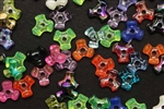 Bead, German Acrylic, Vintage, 10MM, Spinner, Mixed Colors