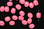 Bead, German Acrylic, Vintage, 10MM, Barrel, Pink