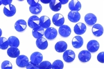 Bead, German Acrylic, Vintage, 10MM, Saucer, Blue