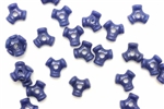 Bead, German Acrylic, Vintage, 10MM, Spinner, Blue