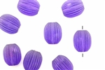 Bead, Vintage, German Acrylic, 16MM, Flat Oval, Blue, Purple