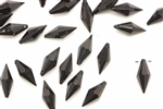 Bead, German Acrylic, Vintage, 17MM, Bicone Drop, Black