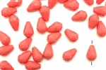 Bead, German Acrylic, Vintage, 13MM, Tear Drop, Light Coral