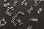 Bead, German Acrylic, Vintage, 12MM, Bow Tie, Crystal