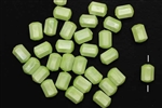 Bead, German Acrylic, Vintage, 9MM, Tube, Green