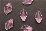 Bead, German Acrylic, Vintage, 20MM, Bicone, Pink