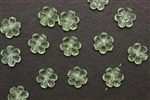 Bead, German Acrylic, Vintage, 11MM, Flower, Green
