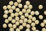 Bead, German Acrylic, Vintage, 7MM, Round Faceted, Beige