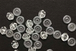 Bead, German Acrylic, Vintage, 8MM, Rondelle, Crystal